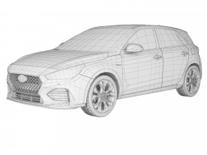 Hyundai i30 N-line 2019 Modello 3D