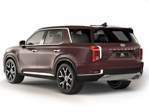 Hyundai Palisade 2018 3D Модель