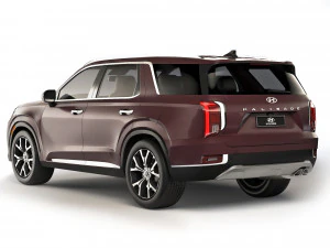 Hyundai Palisade 2018 3D Model