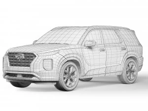 Hyundai Palisade 2018 3D Model