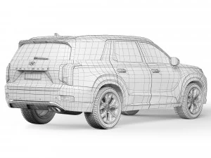 Hyundai Palisade 2018 3D Model