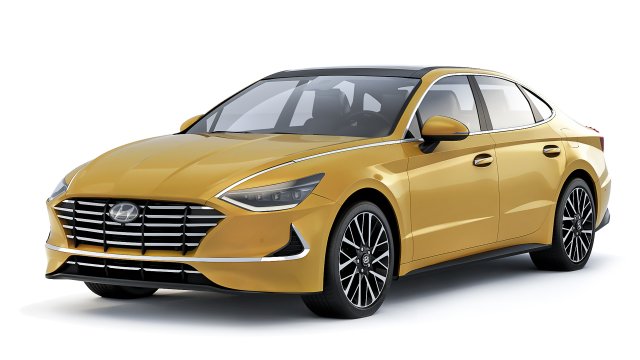 Hyundai Sonata 2020 3D Model .c4d .max .obj .3ds .fbx .stl .blend 