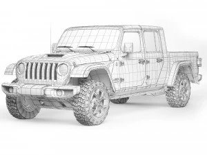 Jeep Gladiator 2020 3D Model