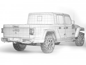 Jeep Gladiator 2020 Modelo 3D