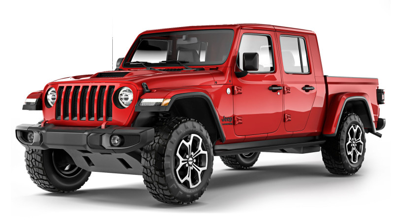 Jeep Gladiator 2020 Modelo 3D .c4d .max .obj .3ds .fbx .stl .blend