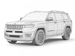 Jeep Grand Cherokee L 2022 3D Model