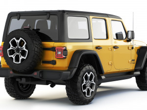 Jeep Wrangler Unlimited 2018 Modèle 3D