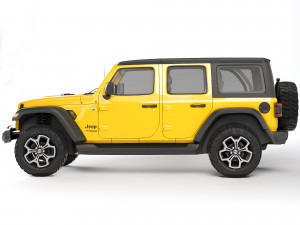 Jeep Wrangler Unlimited 2018 Modèle 3D