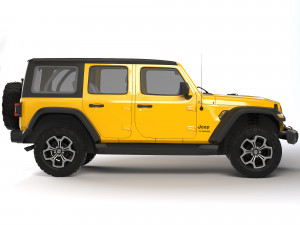 Jeep Wrangler Unlimited 2018 Modèle 3D