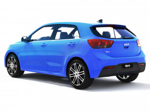 KIA Rio hatchback 2023 3D Model