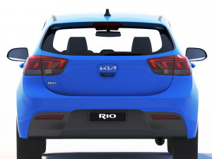 KIA Rio hatchback 2023 3D Model