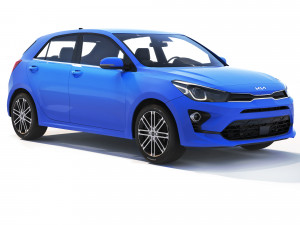 KIA Rio hatchback 2023 3D Model