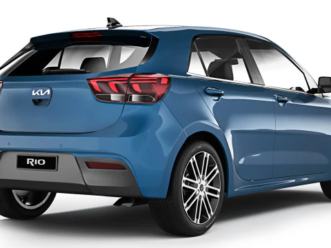 KIA Rio hatchback 2023 3D Model