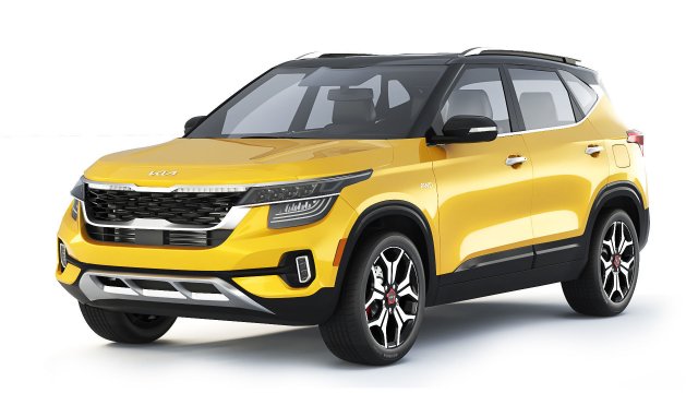 KIA Seltos SX 2022 3D Модель .c4d .max .obj .3ds .fbx .stl .blend 