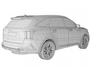 Kia Sorento 2022 3D 모델