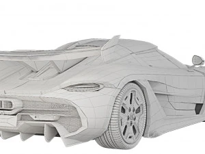 Koenigsegg Jesko 2019 3D Model