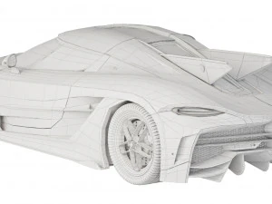 Koenigsegg Jesko 2021 3D Model