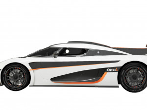 Koenigsegg One 2014 Model 3D