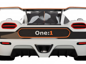 Koenigsegg One 2014 Model 3D