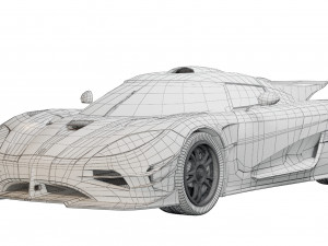Koenigsegg One 2014 Model 3D