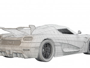 Koenigsegg One 2014 Model 3D