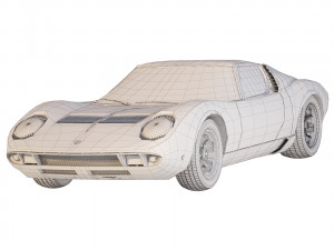 Miura P400 1968 Modèle 3D