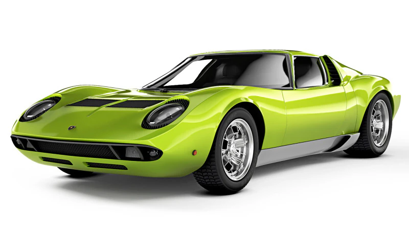 Miura P400 1968 3D Model .c4d .max .obj .3ds .fbx .stl .blend