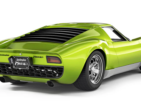 Miura P400 1968 3D Model
