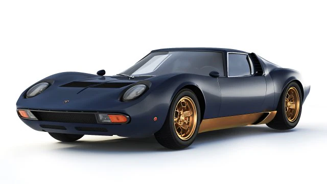 Miura P400 SV 1971 Modelo 3D .c4d .max .obj .3ds .fbx .stl .blend