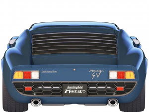 Miura P400 SV 1971 Modelo 3D