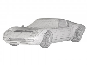 Miura P400 SV 1971 Modèle 3D