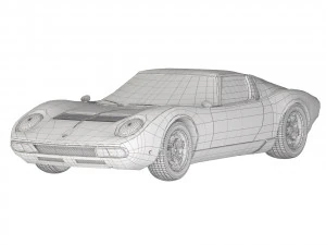 Miura P400 SV 1971 Modelo 3D