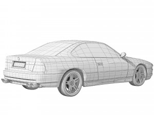 E31 850 CSI 1995 Modelo 3D