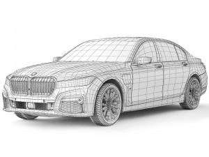 G12 740Le M Sport 2021 3D Model