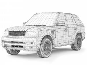 Land Rover Range Rover Sport 2009 3D Model