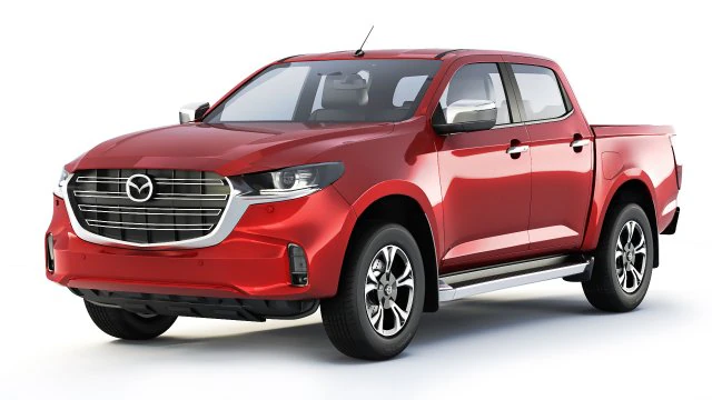 Mazda BT50 2022 3D Model .c4d .max .obj .3ds .fbx .stl .blend