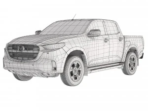 Mazda BT50 2022 3D Model