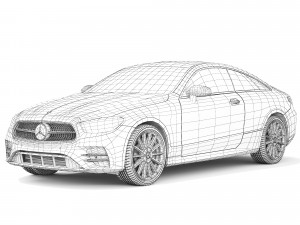 Mercedes-Benz E-Class Coupe 2022 3D 模型
