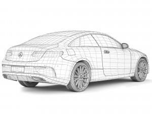 Mercedes-Benz E-Class Coupe 2022 3D 模型