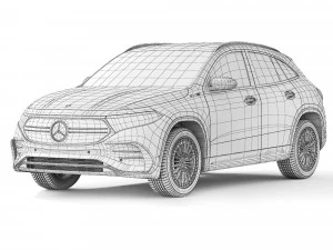 Mercedes-Benz EQA 2022 3D Model