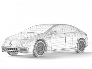 Mercedes-Benz EQS 450 2023 Modelo 3D