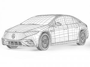 Mercedes-Benz EQS 580 2022 3D Model