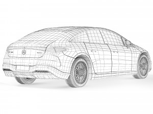 Mercedes-Benz EQS 580 2022 3D Model