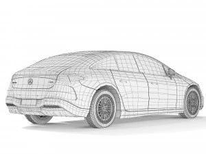 Mercedes-Benz EQS AMG 2022 3D Model
