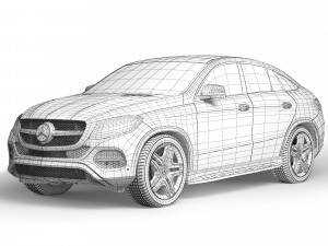 Mercedes-Benz GLE coupe 350d 2016 Model 3D