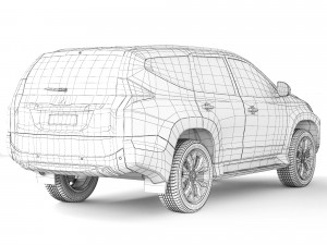 Mitsubishi Pajero Sport 2015 Model 3D