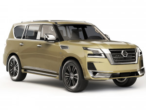 Nissan Patrol V8 Platinum 2021 3D Model