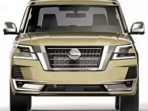 Nissan Patrol V8 Platinum 2021 3D Model