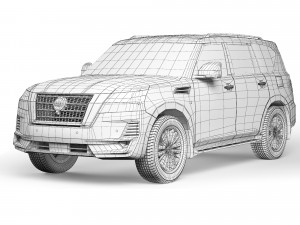 Nissan Patrol V8 Platinum 2021 3D Model