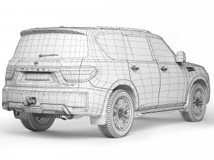 Nissan Patrol V8 Platinum 2021 3D Model